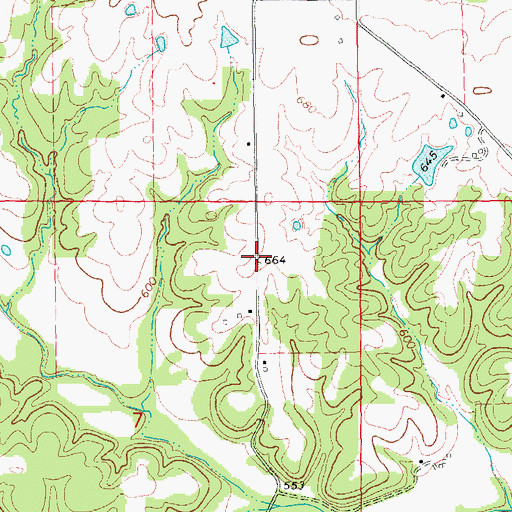 Topographic Map of Linns Mills (historical), MO