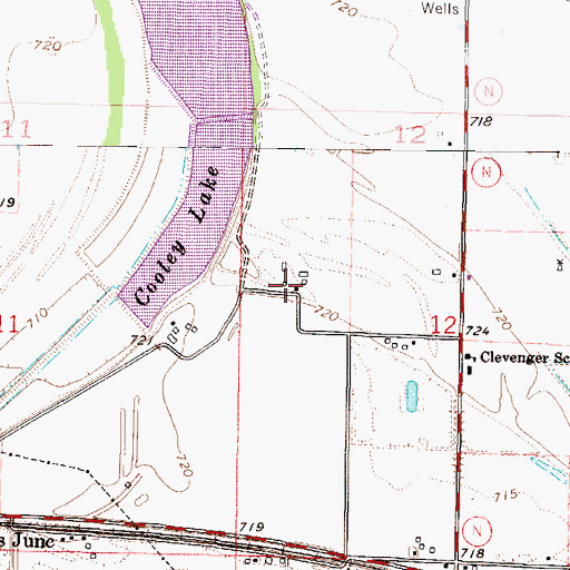 Topographic Map of Cooleys (historical), MO