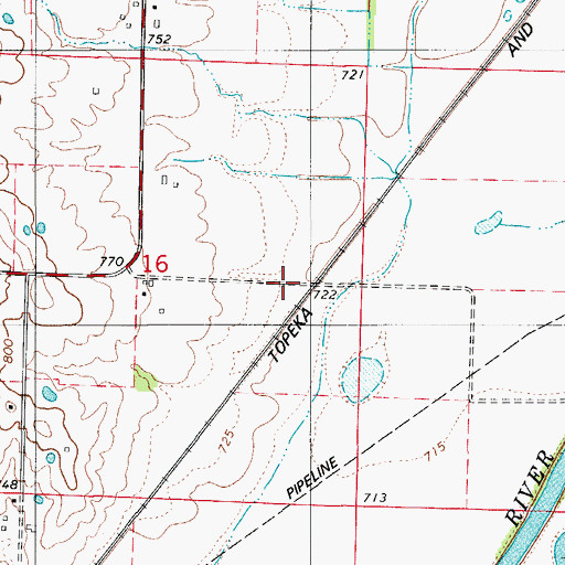 Topographic Map of Ellison (historical), MO