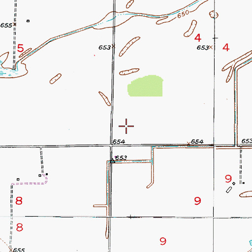 Topographic Map of Calvin (historical), MO