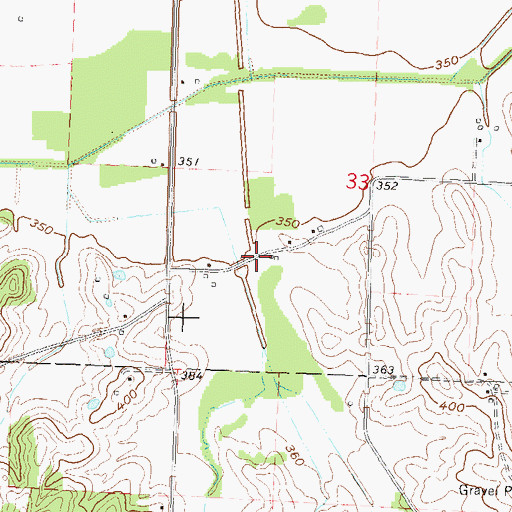 Topographic Map of Bluff (historical), MO