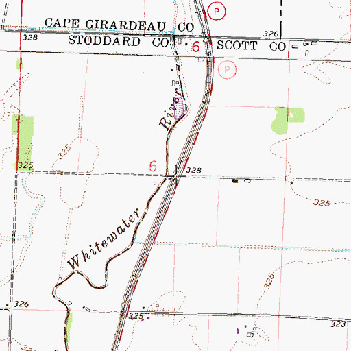 Topographic Map of Butler, MO