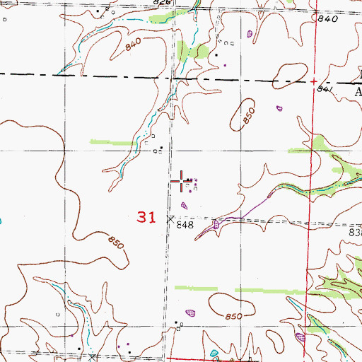 Topographic Map of Davenport, MO
