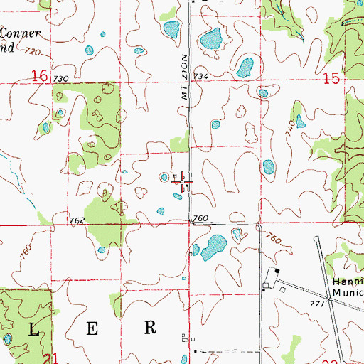 Topographic Map of Uva, MO