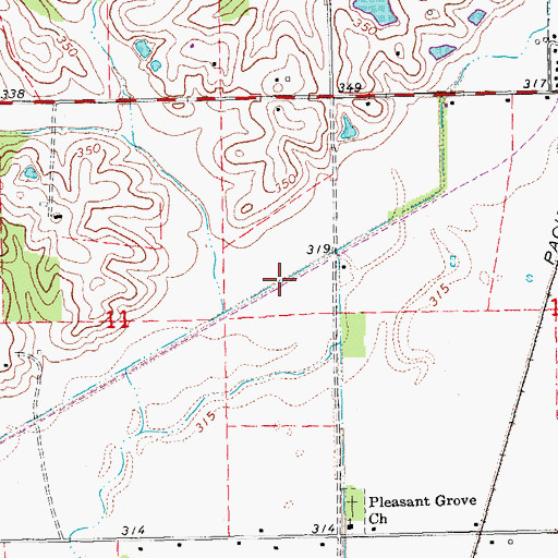 Topographic Map of Powers, MO