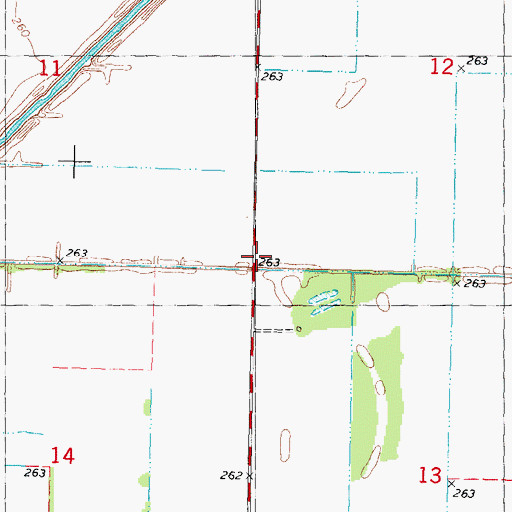 Topographic Map of Kauffman (historical), MO