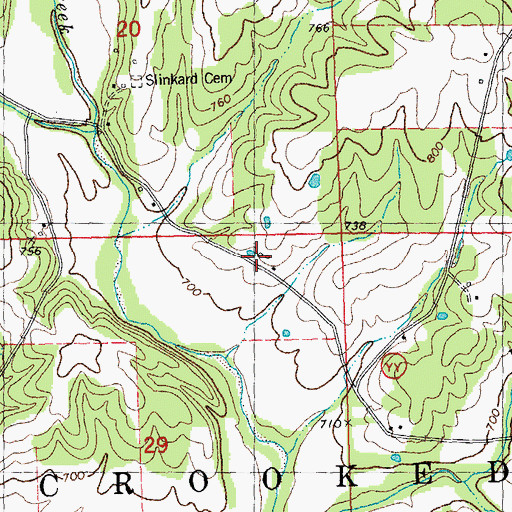 Topographic Map of Loyd, MO