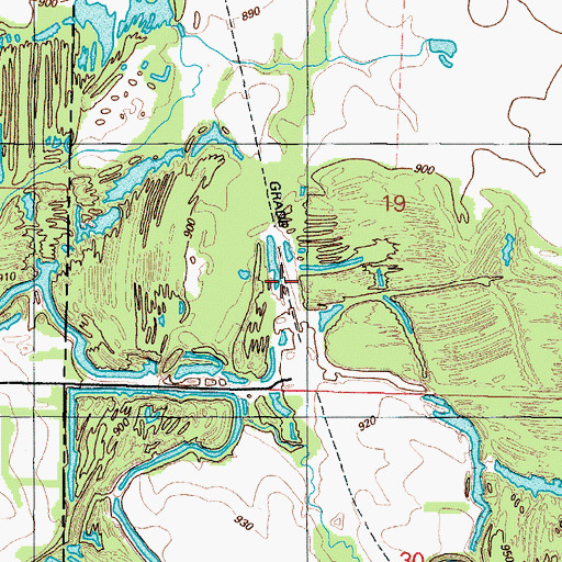 Topographic Map of Alston (historical), MO