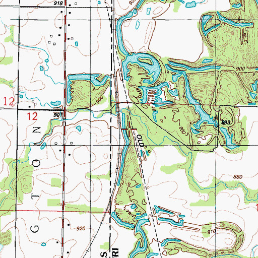Topographic Map of Miller Brothers (historical), MO