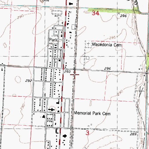 Topographic Map of Phillips (historical), MO