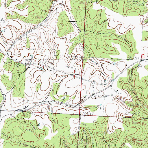 Topographic Map of Wylie, MO