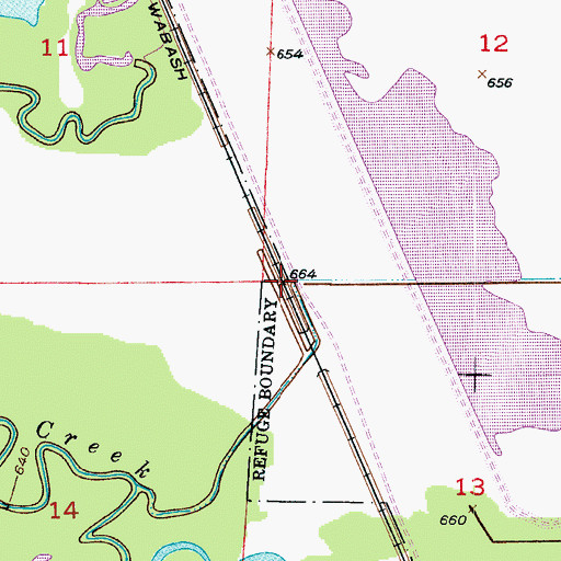 Topographic Map of Collinswood (historical), MO