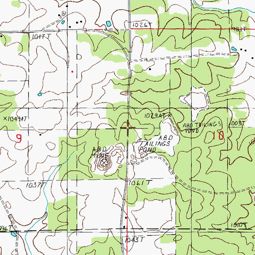 Topographic Map of Congo (historical), MO
