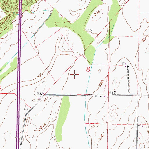 Topographic Map of Poor Farm (historical), MO