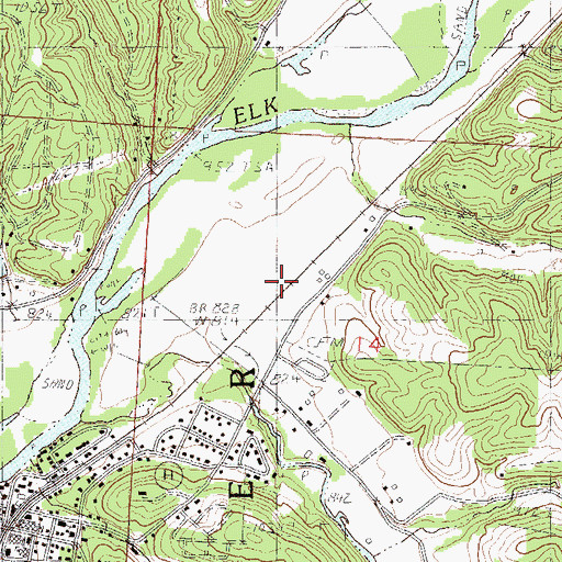 Topographic Map of Quarry Track (historical), MO