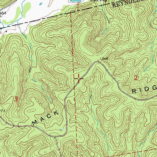 Topographic Map of Clones, MO