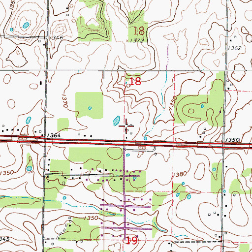 Topographic Map of Palace (historical), MO
