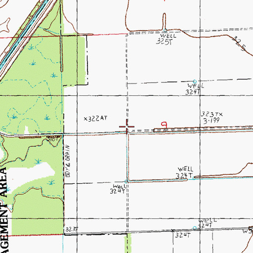 Topographic Map of Blackburn (historical), MO