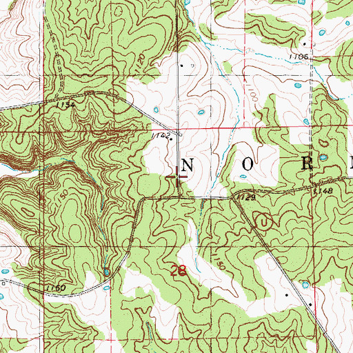 Topographic Map of Tacoma (historical), MO