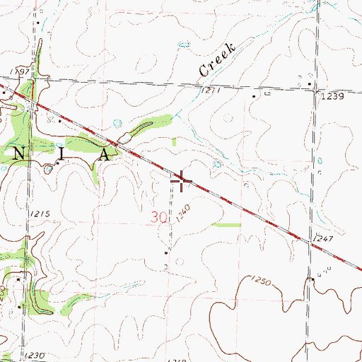 Topographic Map of Chester (historical), MO