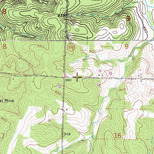 Topographic Map of Puachita (historical), MO