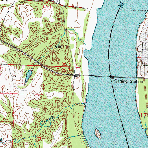 Topographic Map of Illmo Junction (historical), MO
