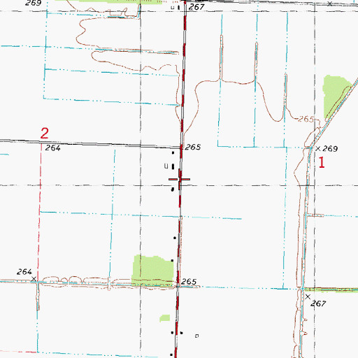 Topographic Map of Ewells, MO