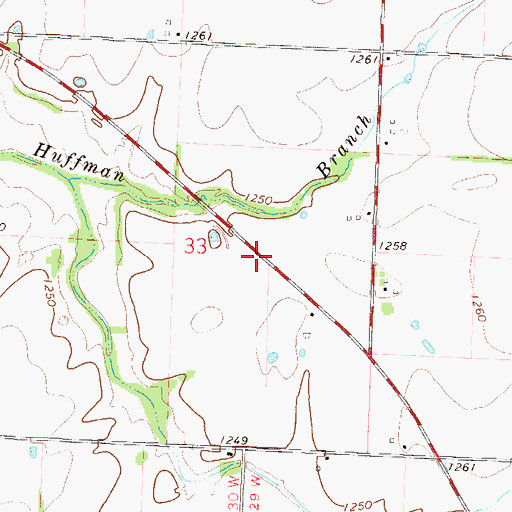Topographic Map of Ergo (historical), MO
