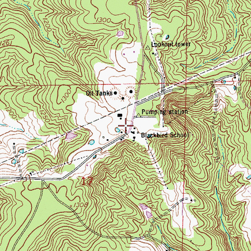 Topographic Map of Saint Annie, MO