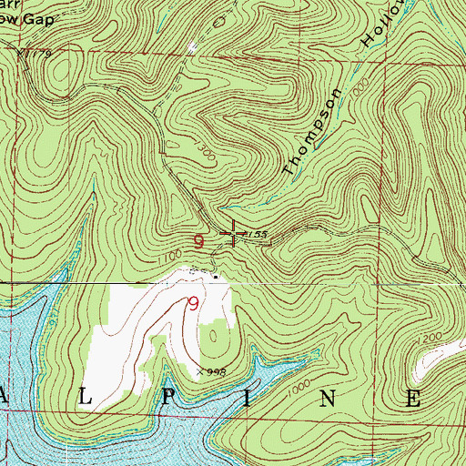 Topographic Map of Norwalk, MO
