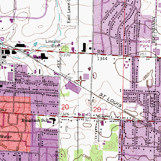 Topographic Map of Provision (historical), MO