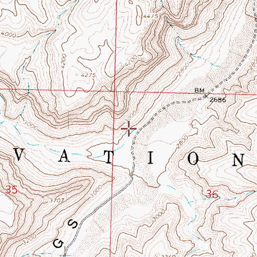 Topographic Map of Lost Man Creek, AZ