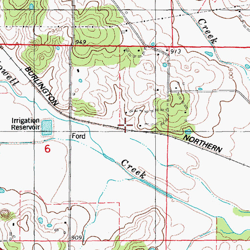 Topographic Map of Chapin, MO