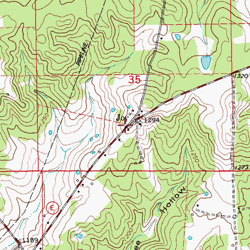 Topographic Map of Joy, MO