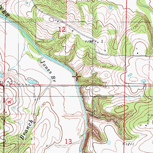 Topographic Map of Limekiln Ford (historical), MO