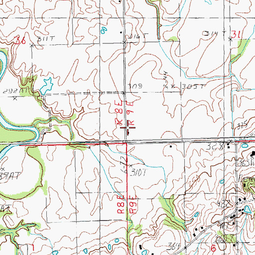 Topographic Map of McElyea Place, MO