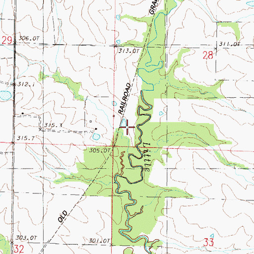 Topographic Map of Moors, MO