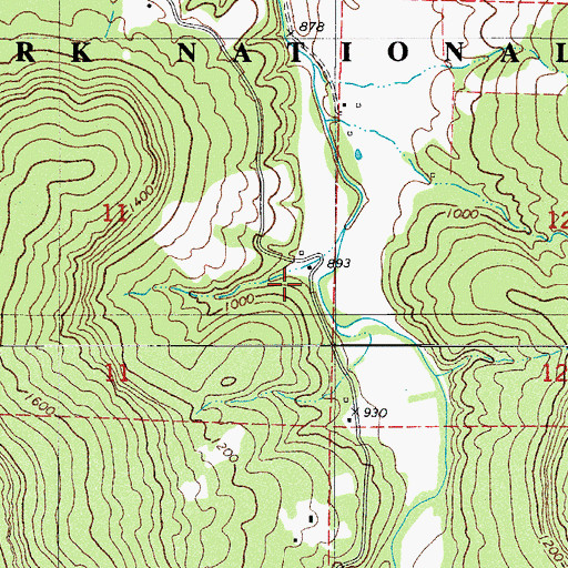 Topographic Map of White House School, AR