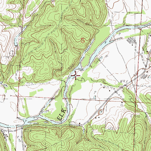 Topographic Map of Poole Ford, MO