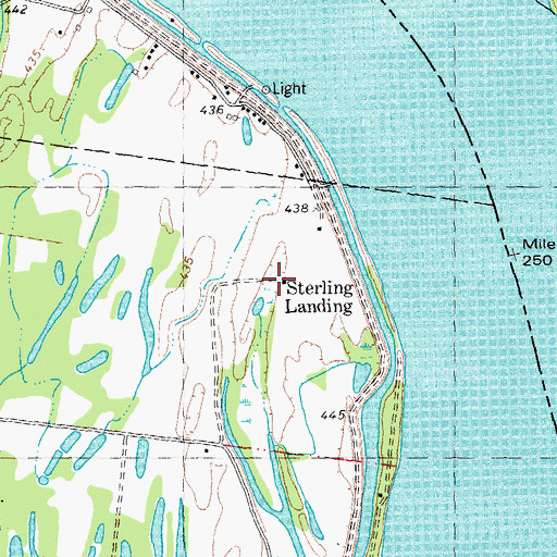 Topographic Map of Sterling Landing, MO