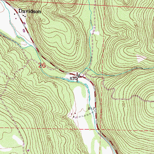 Topographic Map of Whitzen Hollow, AR