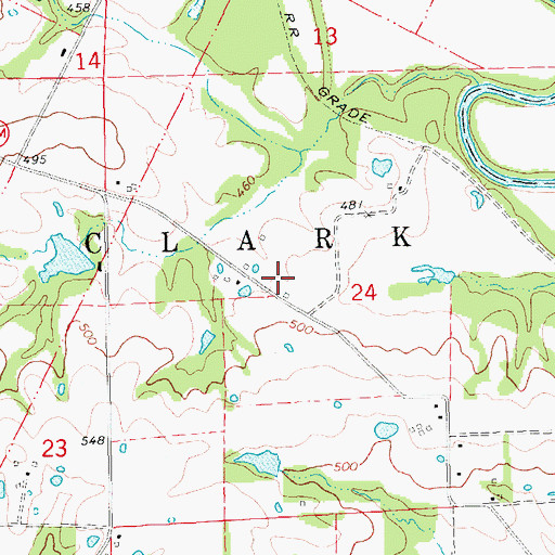Topographic Map of Owen Station School (historical), MO