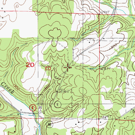 Topographic Map of Church of God, MO