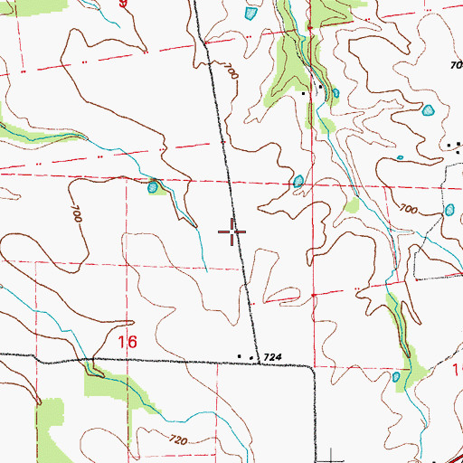 Topographic Map of Prairie View School (historical), MO