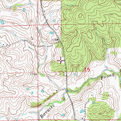 Topographic Map of Success School, MO