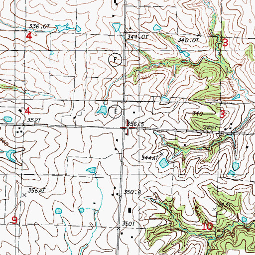 Topographic Map of Pioneer School, MO