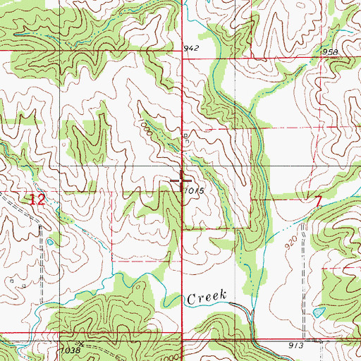 Topographic Map of Victory School (historical), MO