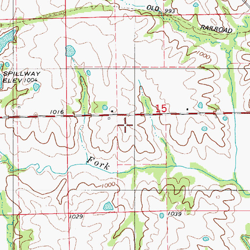 Topographic Map of Terry School (historical), MO