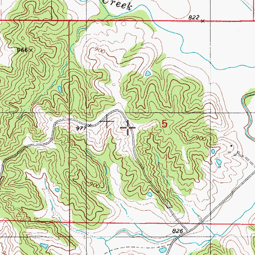 Topographic Map of Port Arthur School (historical), MO