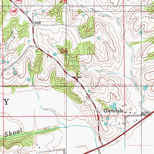 Topographic Map of Fowler School, MO